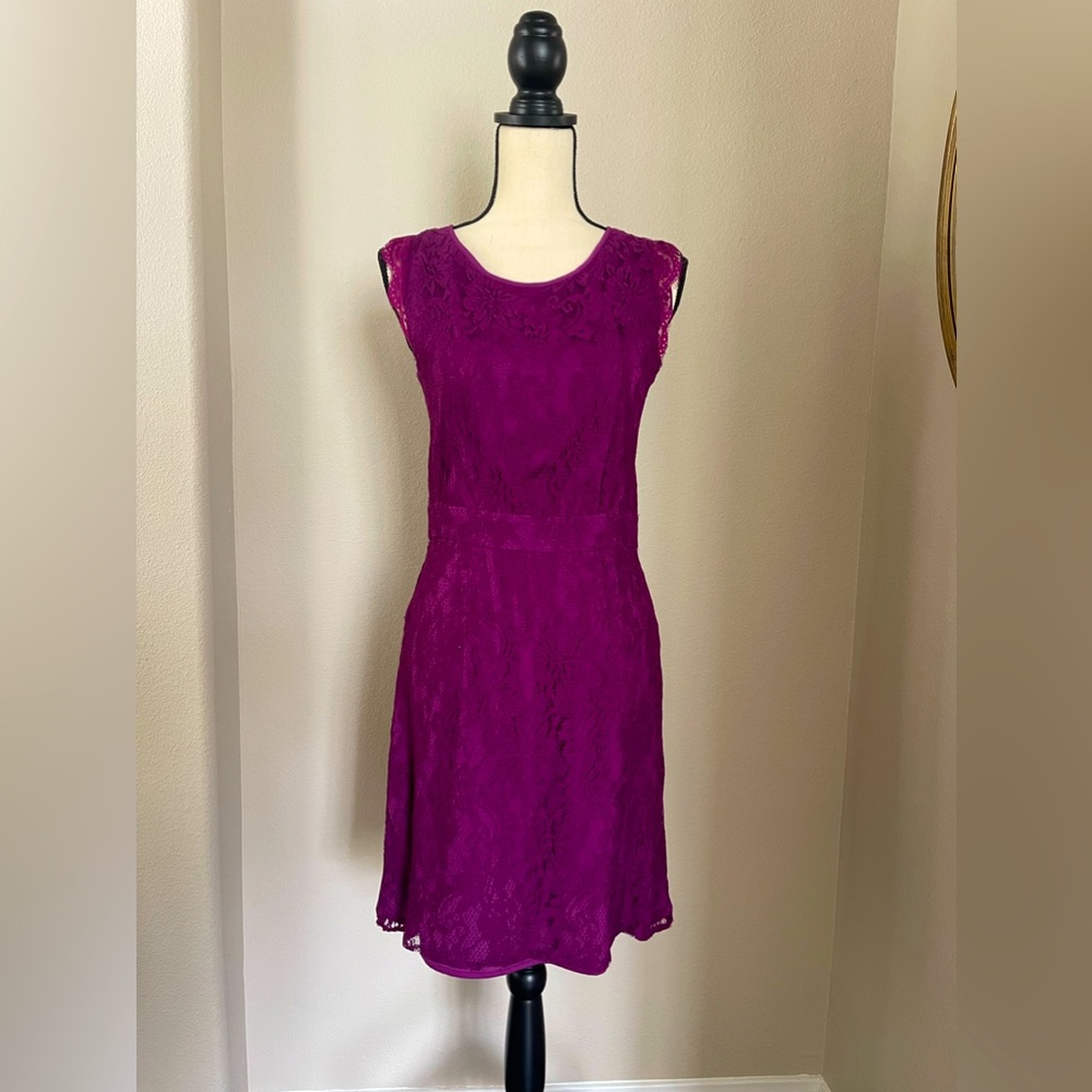 Purple lace dress - size M